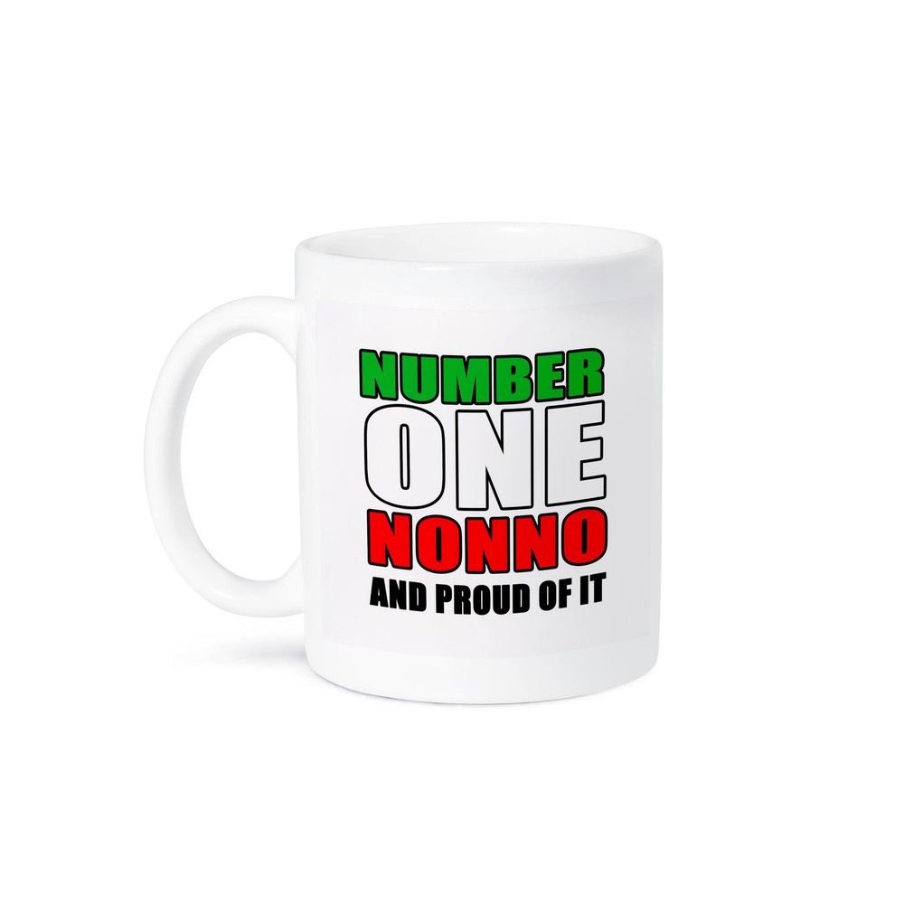 3dRose, Number One Nonno And Proud Of It Italian Flag, Mug