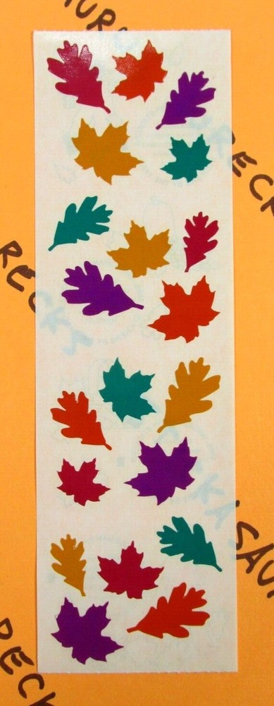 Fall Leaves Stickers Vintage Mrs. Grossman's