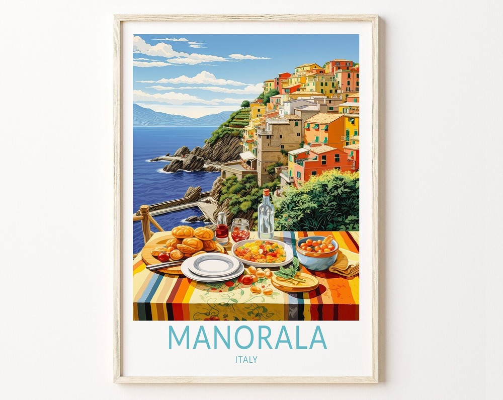 Manarola Italy Coast Travel Print Manarola Coastal Travel Poster Print Manarola