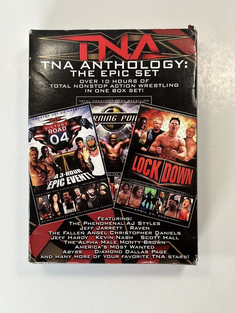TNA Anthology The Epic Set - Victory Road, Turning Point, Lockdown 6 DVDs *Read