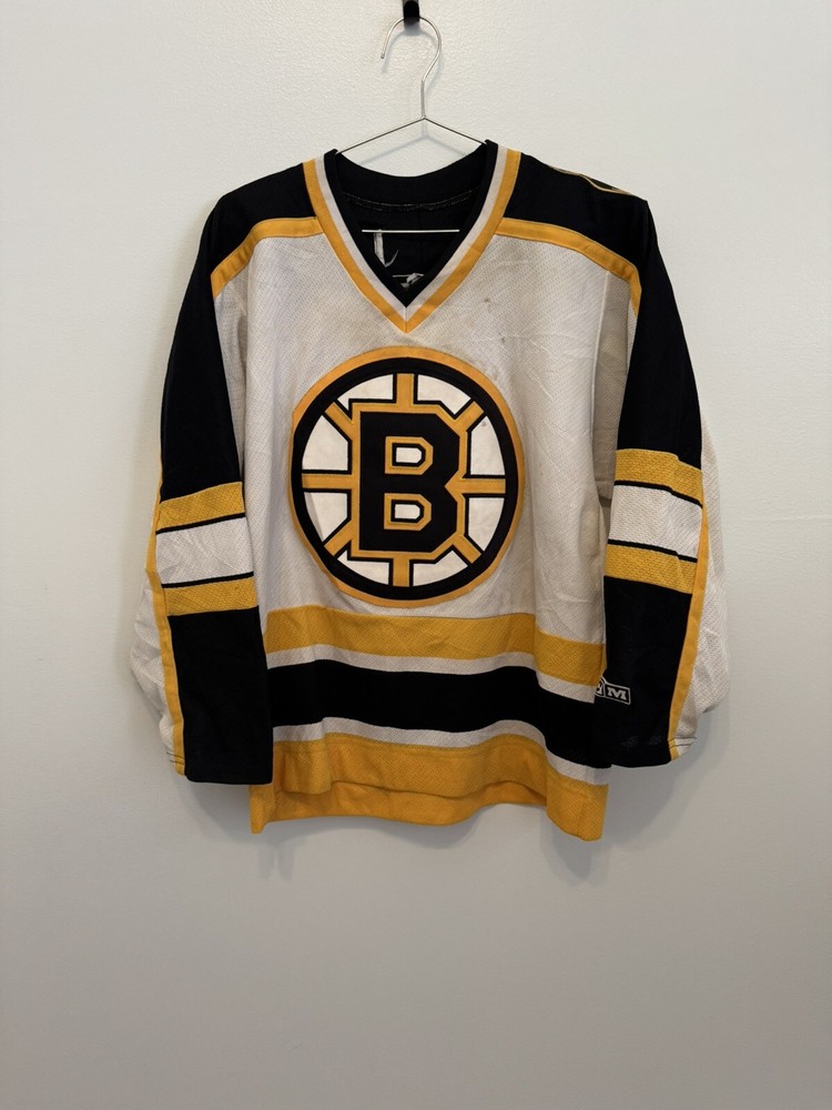 Vintage CCM Joe Thornton Bruins Pooh Bear Jersey Size S Made in Canada