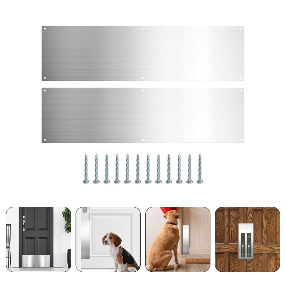 Kick Plate for Bottom of Door Exterior Screws Panel Protector Baby