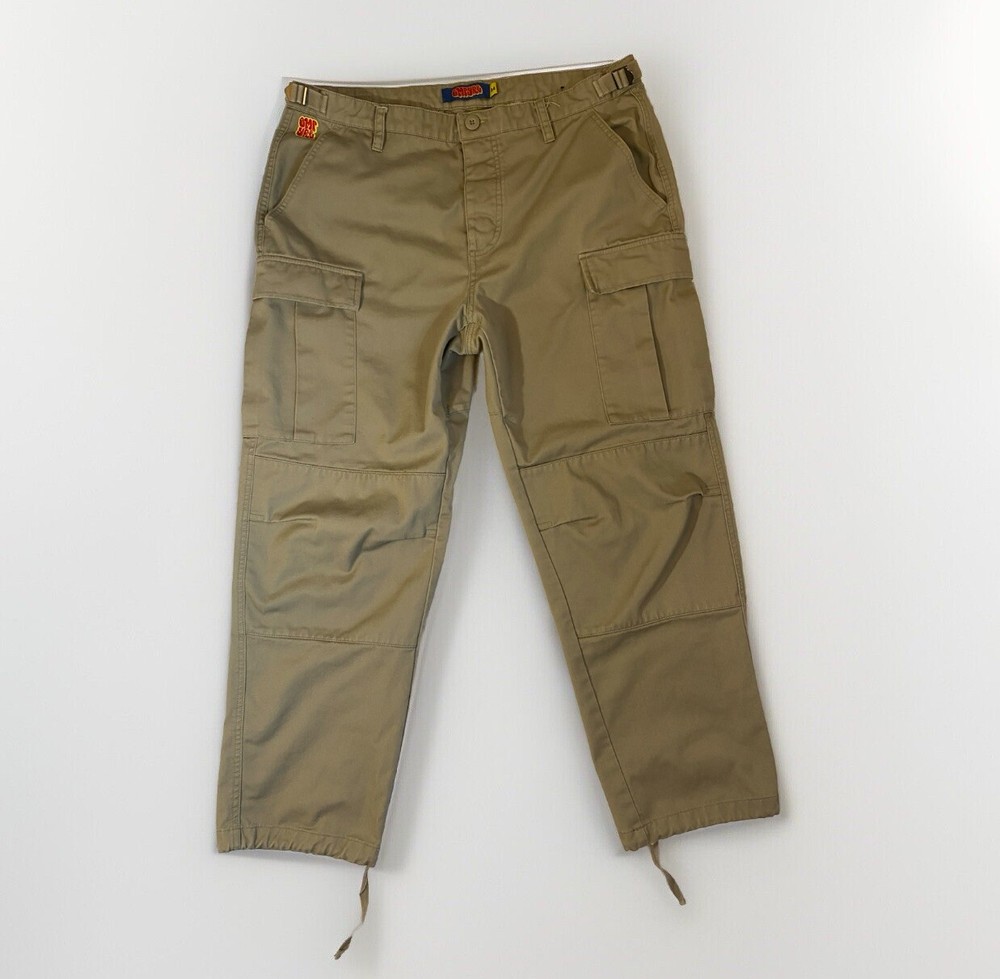 Empyre Relax Tan Beige Khaki Cargo Skate Pants Y2K Size 34