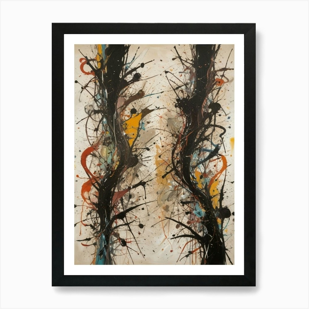 'Two Trees' Art Print Framed Wall Art Poster Canvas Print Picture