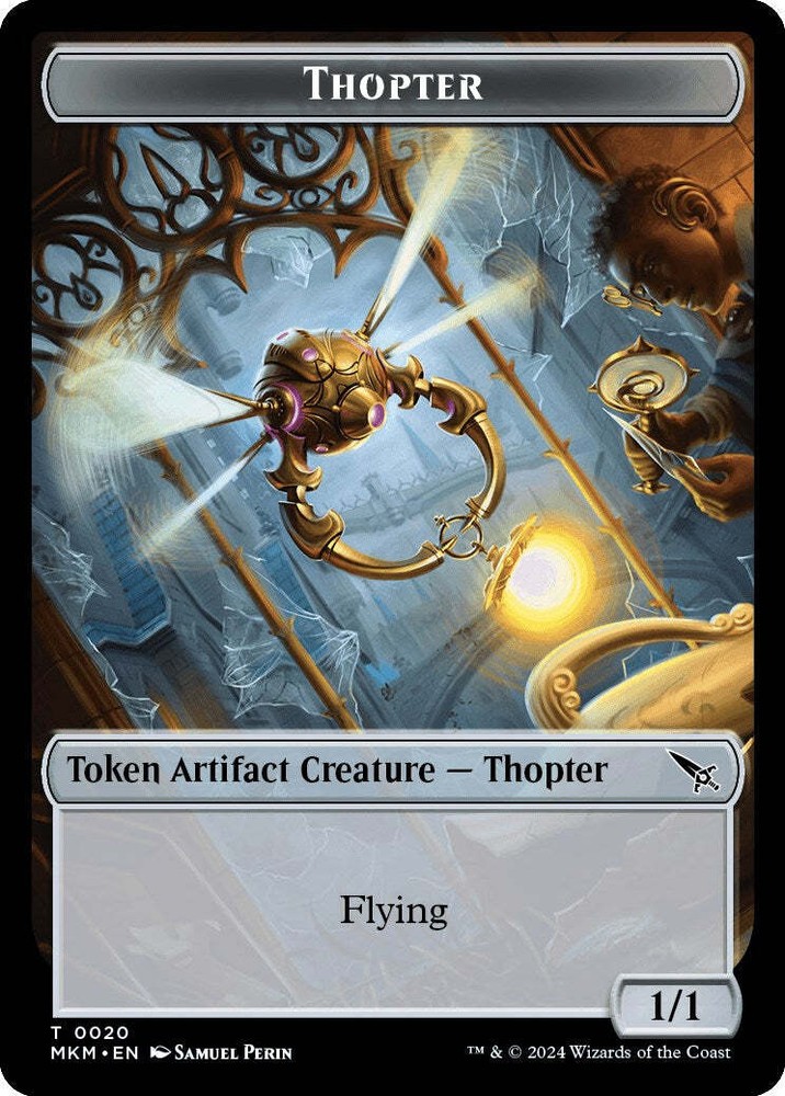 Thopter // Rhino Warrior Double-Sided Token [MKC - 20 // 18] NM