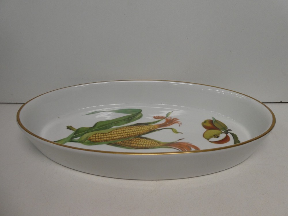 Vintage Royal Worcester Evesham Porcelain Baking Dish Serving Bowl  