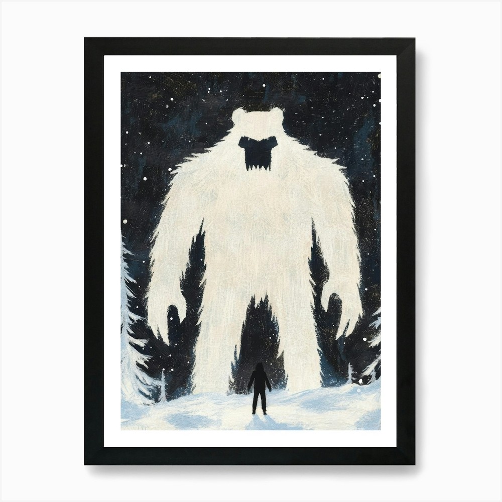 Polar Bear 12 Framed Art Print Canvas Wall Decor Picture Poster