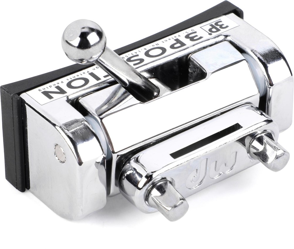 DW Snare Drum 3 Position Butt-Plate - Chrome (2-pack) Bundle