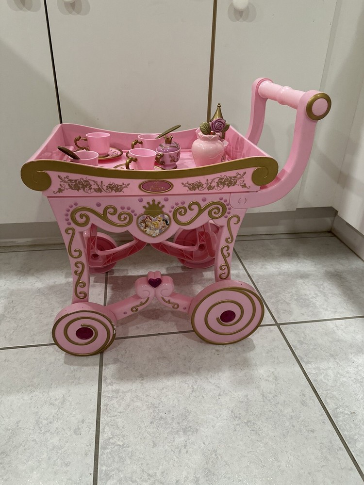 Disney Princess Tea Set Cart- RARE (OPENED NO BOX)