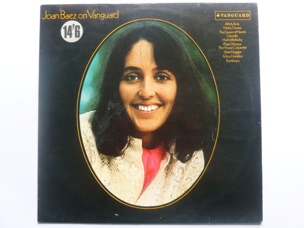 Joan Baez Joan Baez On Vanguard LP Vanguard SVXL100 EX/VG 1960s