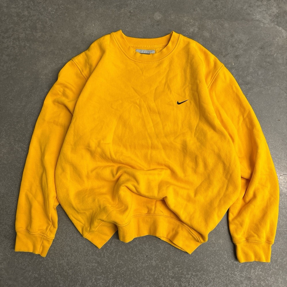 Y2K Nike Crew Socks in Vibrant Yellow