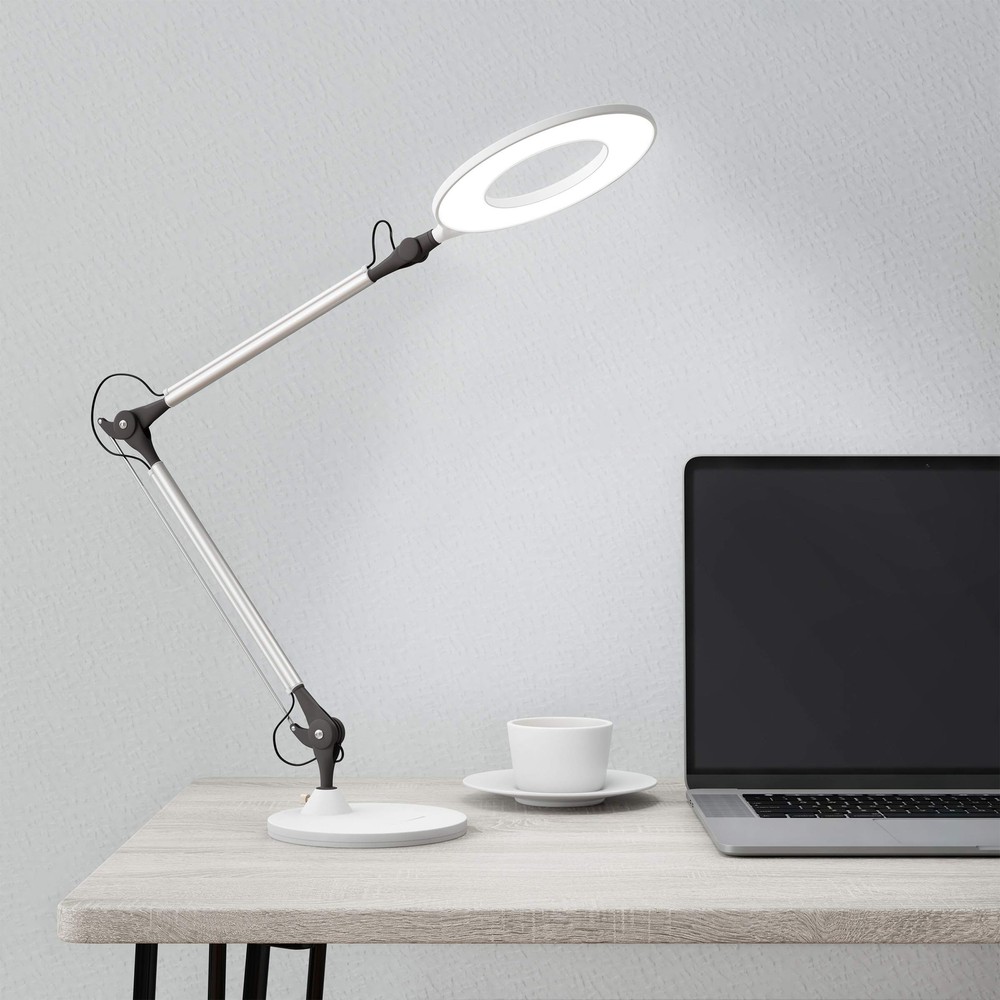 LED Desk Lamp - Swing Arm Architect Lamp - Adjustable Natural Sun Lighting fo...