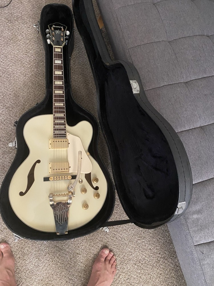 Ibanez Semi Hollow Body Electric Guitar in Beige Finish