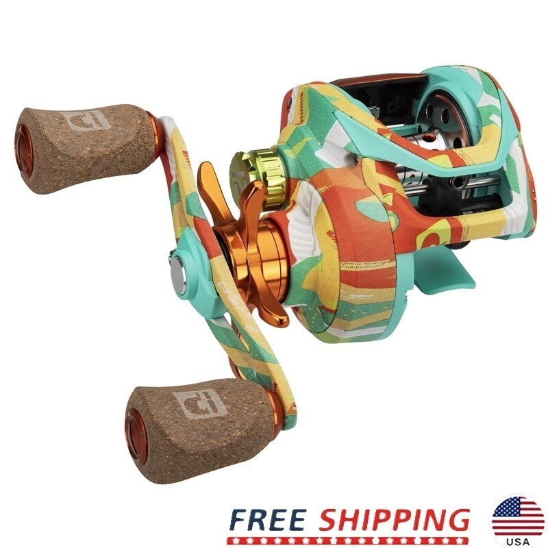 7.3:1 Reel Right Hand Graphite Body 10 Bearing Carbon Fiber Drag Light Weight