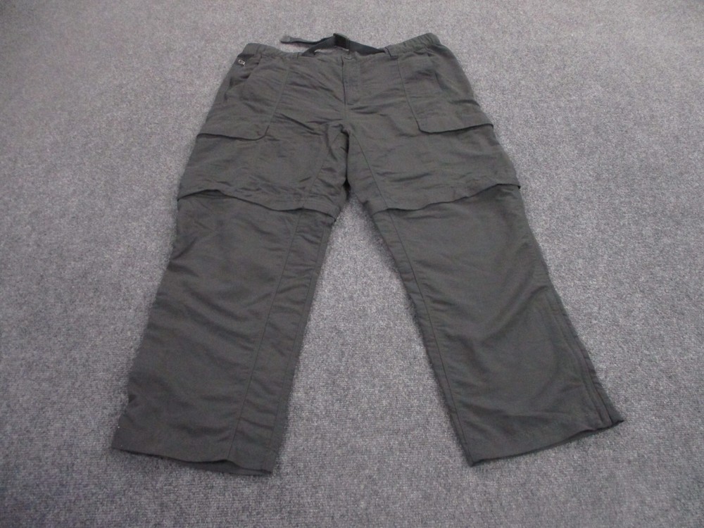 North Face Pants Adult XL Gray Cargo Outdoors Hiking Convertible Climbing Mens