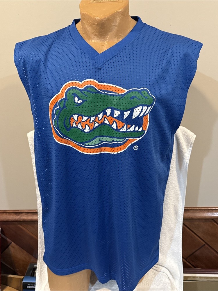 SWEET Florida Gators Men's Sz XL Blue Pro Edge Sleeveless Mesh Jersey, NEW&NICE!