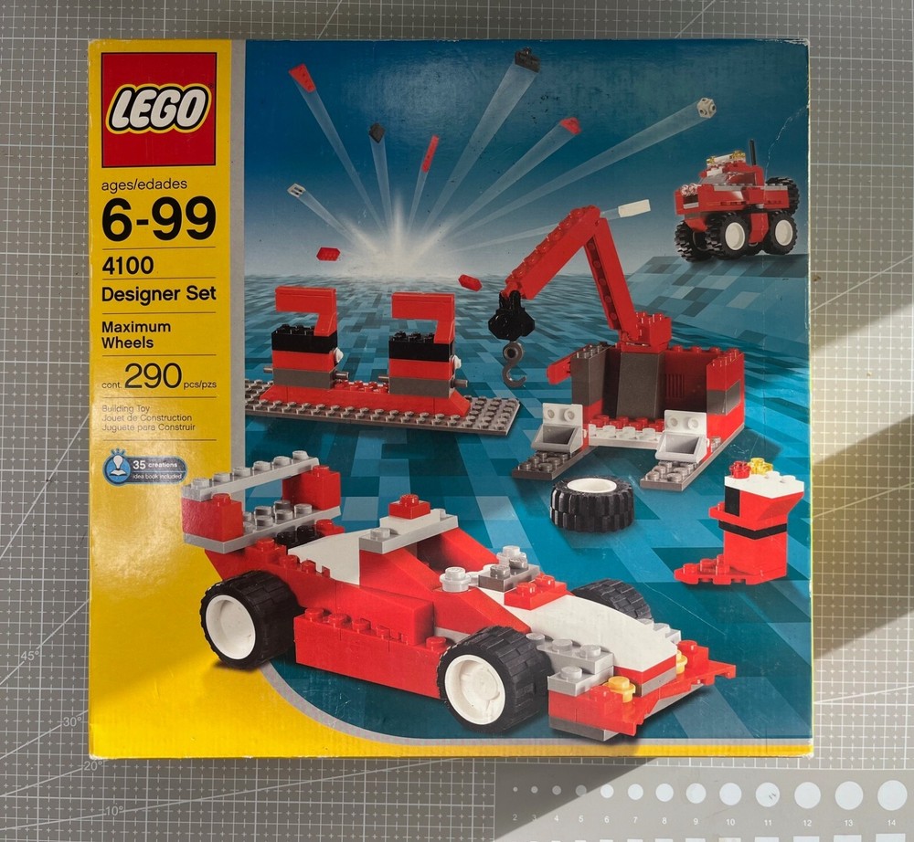 Rare Unopened 2003 Lego Designer Set Maximum Wheels 4100