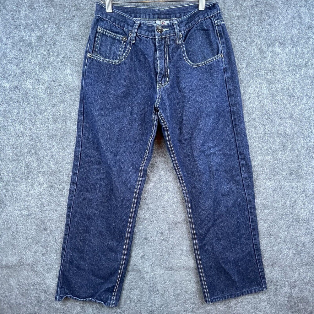 90s Y2K Baggy Hip Hop Jeans for Men - Brooklyn Basement 32 Straight Leg Wide Fit