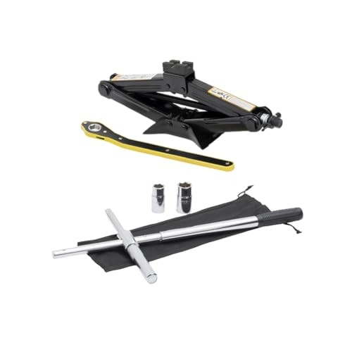 Tire Changing Kit with Scissor Jack & Cross-Wrench for Toyota Crown Vehicles
