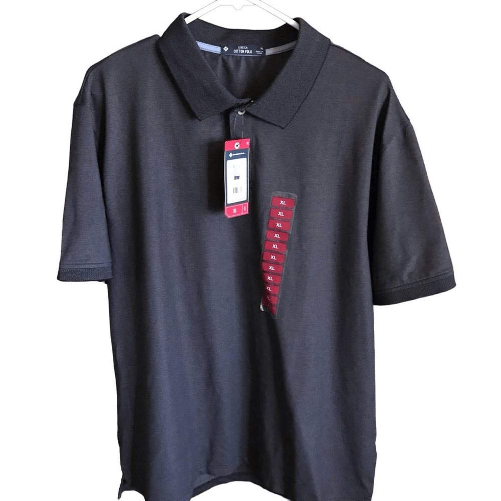 Members Mark Black Mens XL Golf Polo Shirt Athletic Fit NWT-image