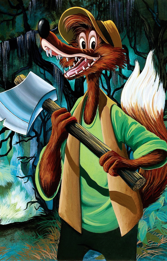 Splash Mountain Brer Fox Disney Art Print 13x19 Satin Finish