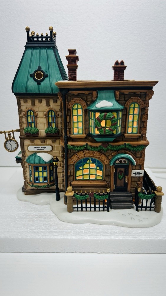 Department 56 Dickens Village Series Thomas Mudge Timepieces Christmas House '98
