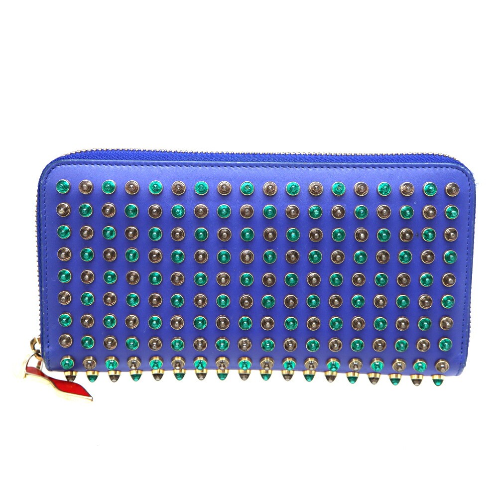 Vintage Christian Louboutin Panetone Rainbow Zip Wallet in Purple