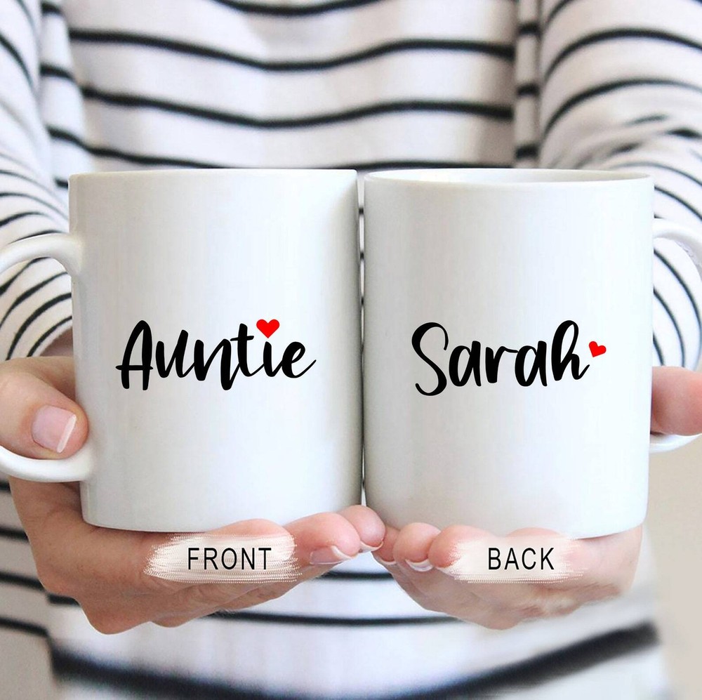 Personalized Gift For Aunt Custom Aunt Gift Personalized Auntie Mug Auntie Gift