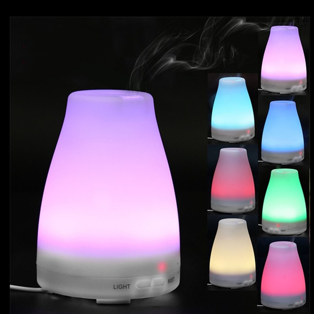 7-Color LED Essential Oil Diffuser Aromatherapy Cool Mist Ultrasonic Humidifier