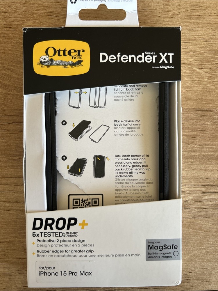 OtterBox Defender Pro XT Case for MagSafe for iPhone 15 Pro Max - Dark Side