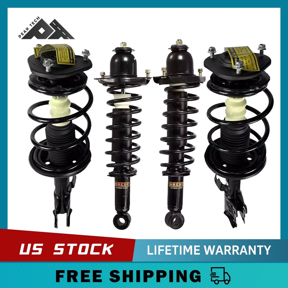 Front & Rear 4PCs Struts for Toyota Corolla 1.8L USA Built M10 Stud 2009 - 2013