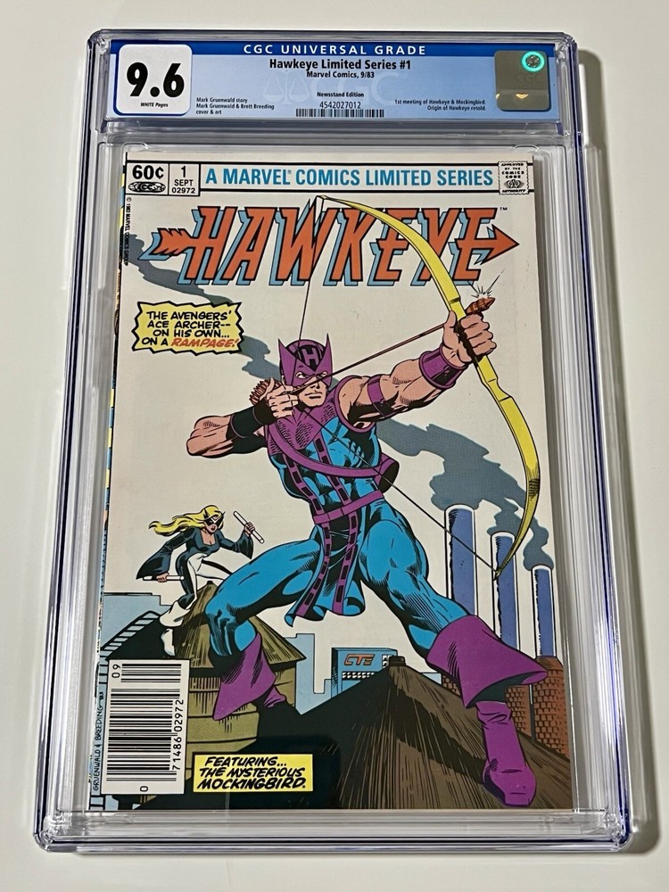 Hawkeye Limited Series #1 CGC 9.6 White Pages Newsstand!