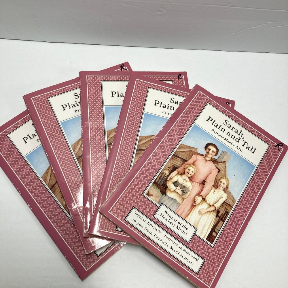 Sarah Plain and Tall Patricia MacLachlan Set of 5 Childrens Book Novel Prairie