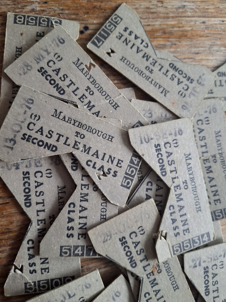 Vintage Victorian Railways Train Second Class Maryborough To Castlemaine  Lot