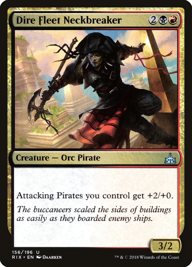 Dire Fleet Neckbreaker [Rivals of Ixalan] Magic MTG