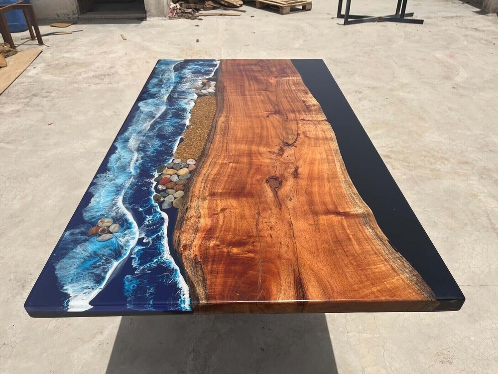 Ocean Table, Epoxy Table, Epoxy Coffee Table, Dining Table Cyber Monday Gift-image