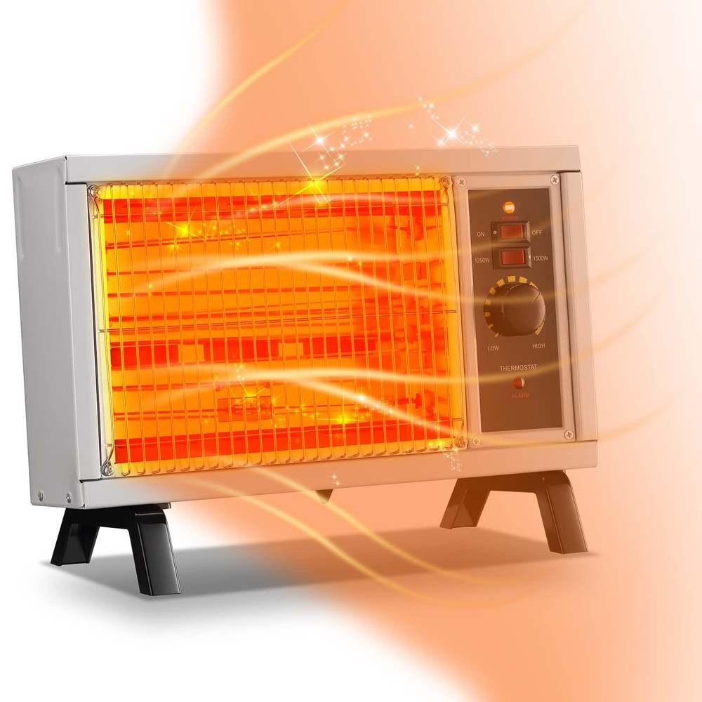 Radiant Heater Space Heater Fast Heating with Adjustable Thermostat, Portable...