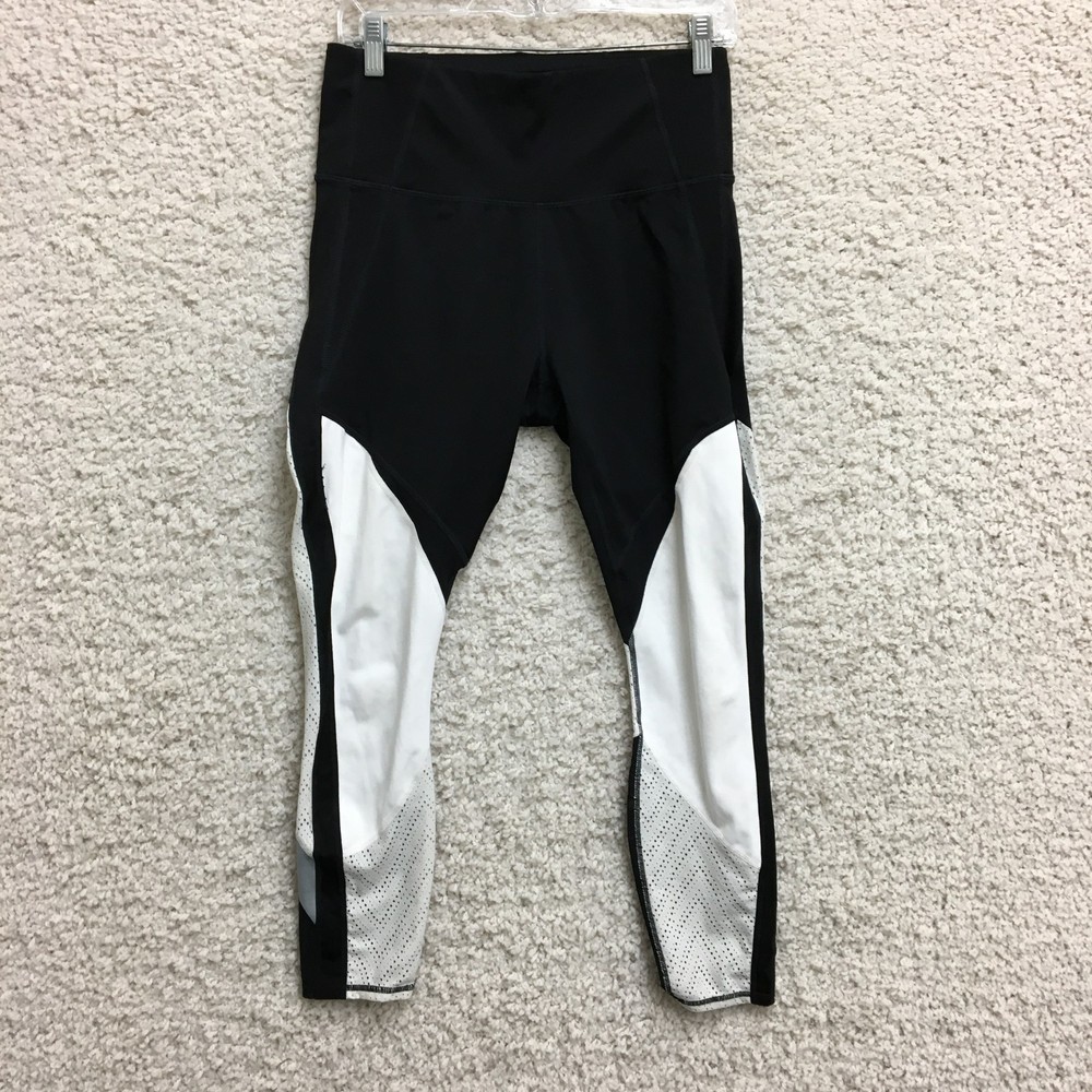 Athleta Medium Womens Black High Rise Stretch Yoga Gym Leggings Size M