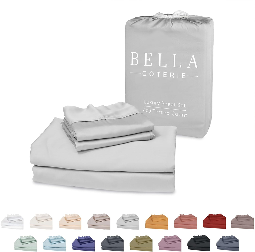 Luxury Bamboo Twin Size Sheet Set | 100% Organically Grown Bamboo Viscose | Ultr