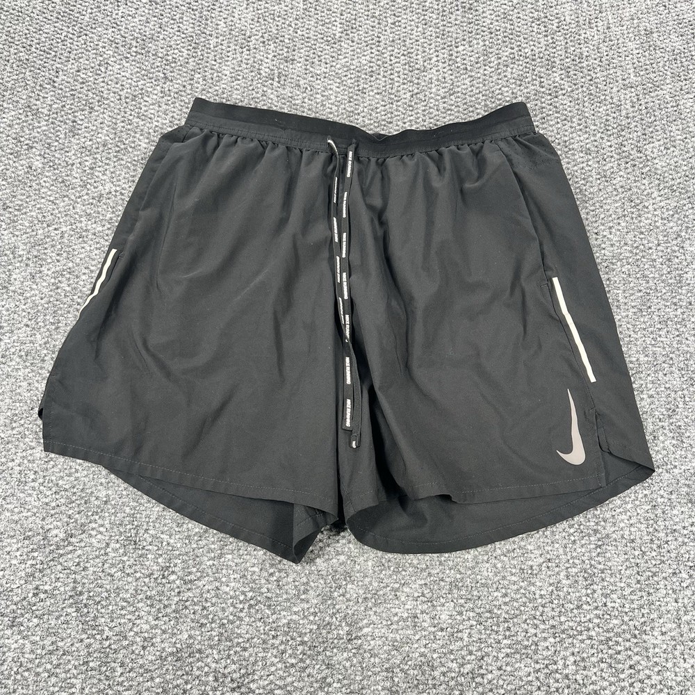 Nike Stride Shorts Mens Extra Large Black Dri-Fit 7” Lined Running Shorts XL