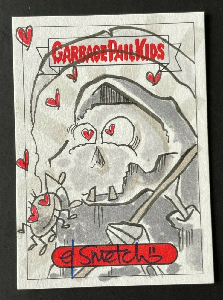 2022 Topps Garbage Pail Kids Disgusting Dating EL SMETCHO Sketch Card Grim Jim