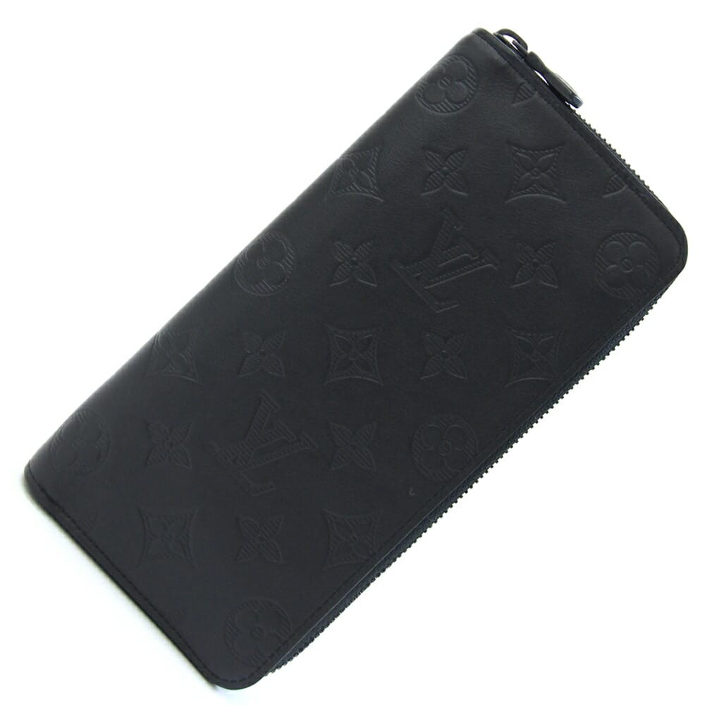 LOUIS VUITTON Monogram Shadow Zippy Wallet Long Zipper Cash Organizer
