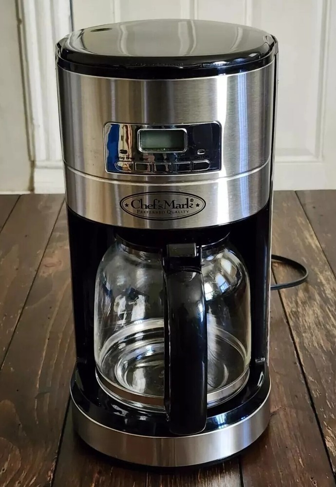 12-Cup Digital Programmable Coffee Maker with Timer & Display Light