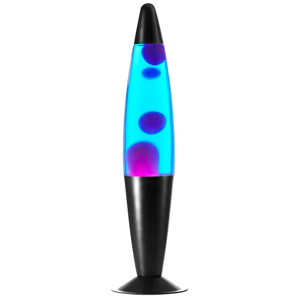 Urban Shop 16-Inch Purple Wax Blue Liquid LED Galaxy Motion Volcano Lamp