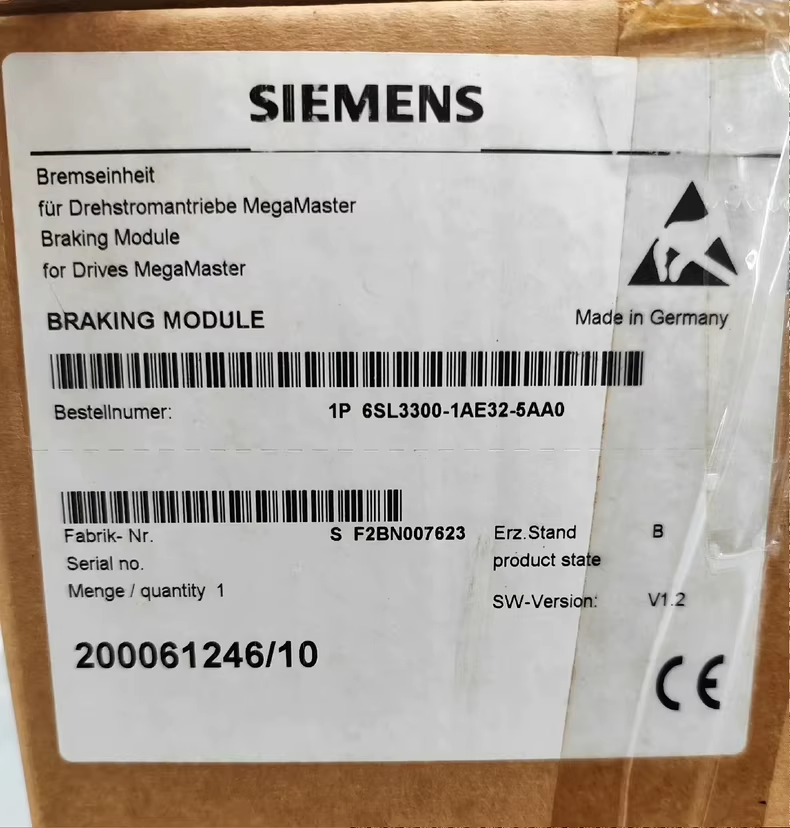 6SL3300-1AE32-5BA0 Siemens Brake Unit Brand New Fast shipping