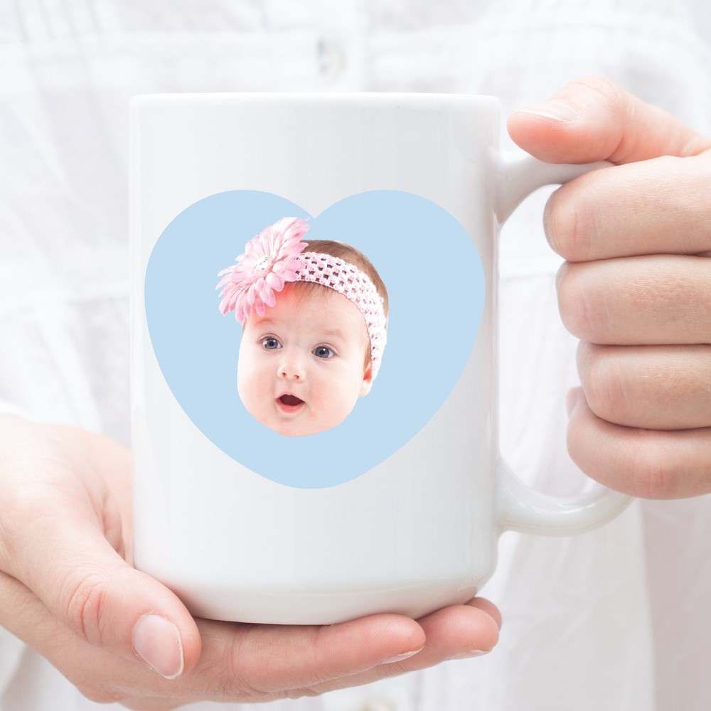 Custom Baby Face Photo Mug Baby Photo Gift Custom Photo Mug Personalized Photo