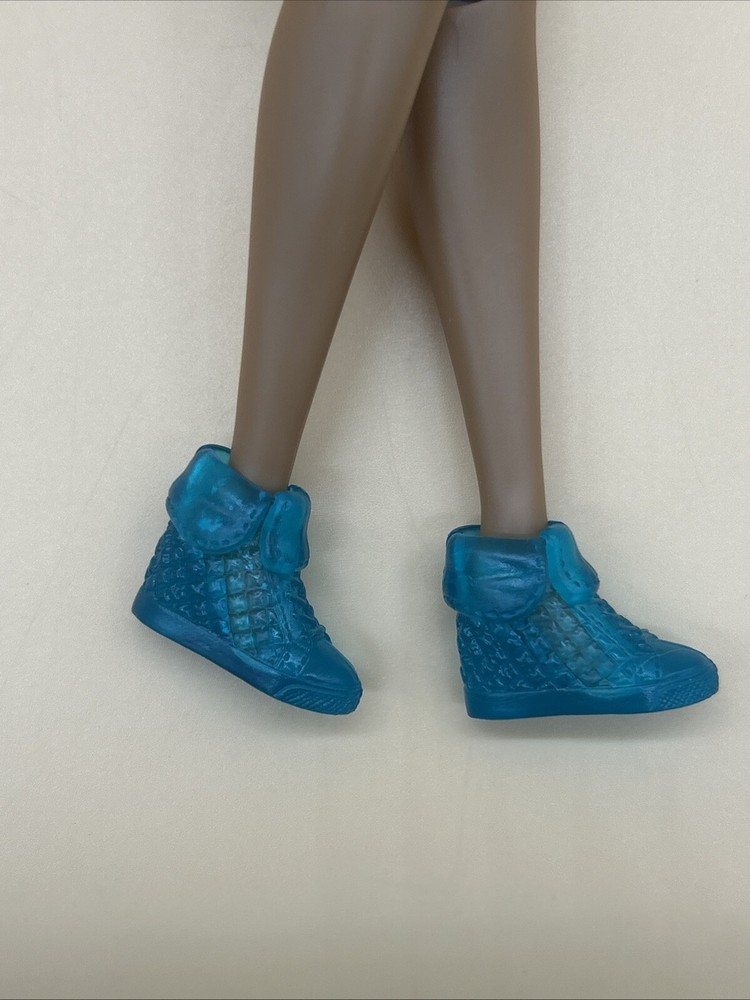 Barbie Fashionistas Turquoise Blue Translucent High Top Sneakers for Dolls