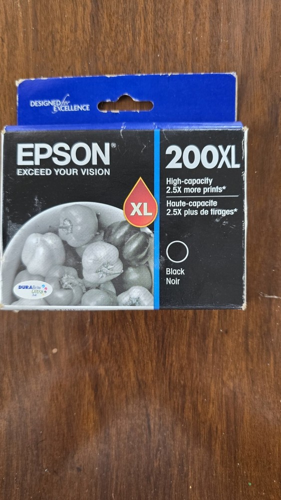 Epson 200XL Black Ink Cartridge EXPIRES 07/2025 BRAND NEW *Same Day Shipping 