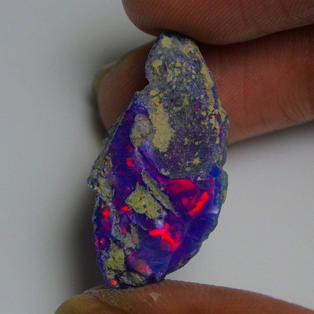 Blue Opal Rough 15.55 Carats, Natural Ethiopian Opal Rough, Opal Raw Crystal