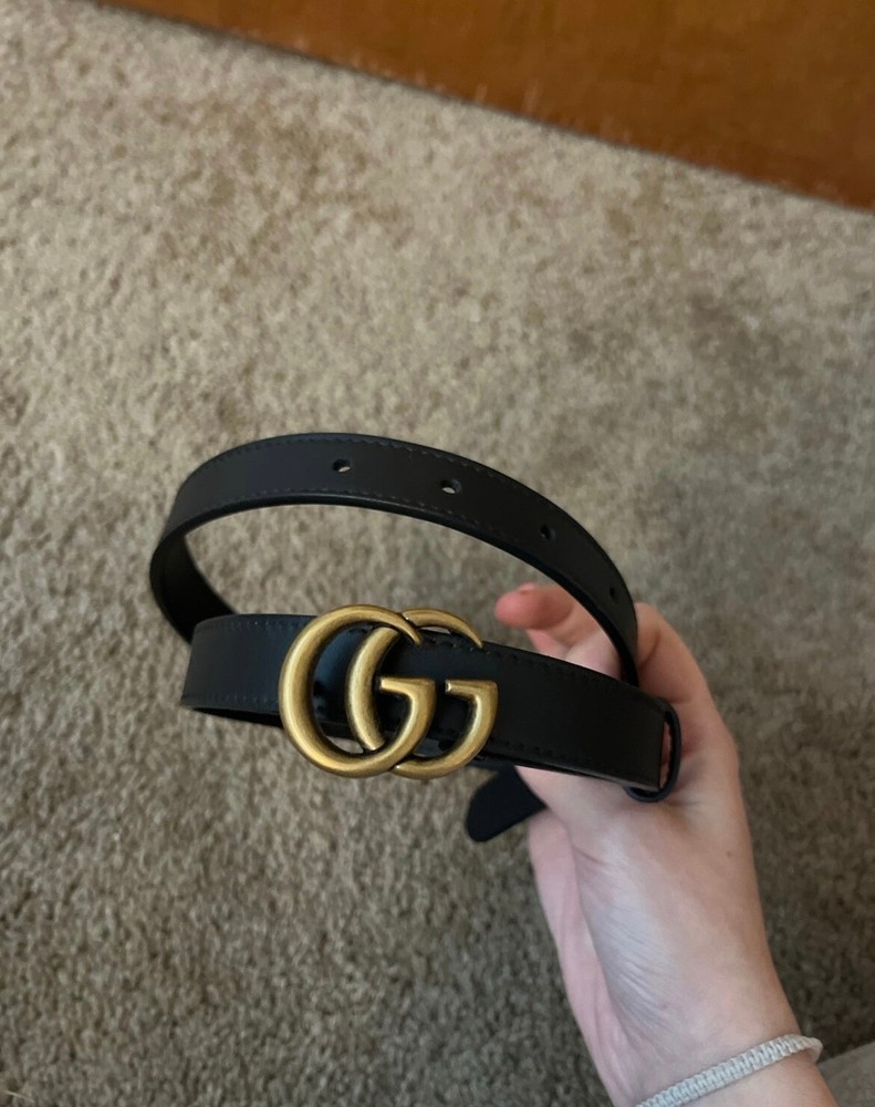 Gucci GG Belt Size 90cm/100cm Black